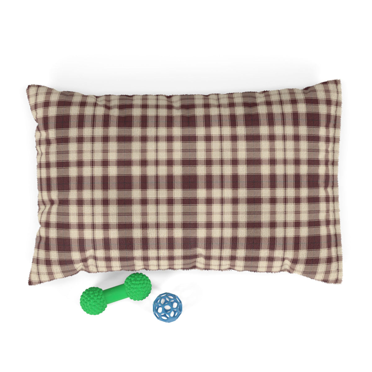 Plaid Dog Bed | Maroon | Country Estate Collection