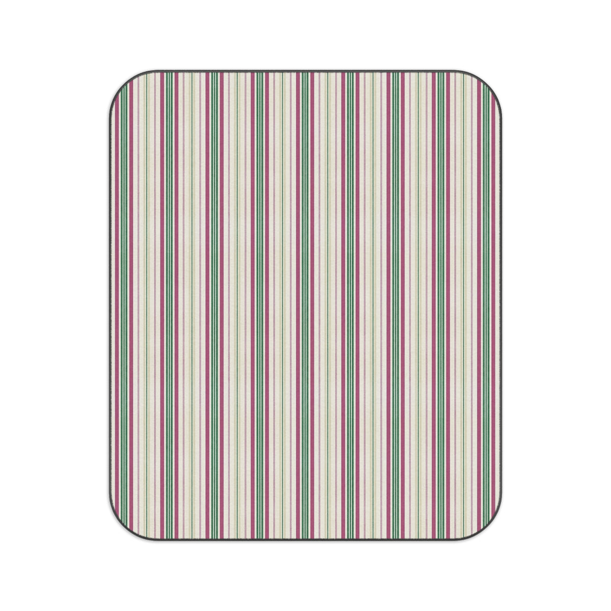 The Dog Mom Club Colonial Stripe Picnic Blanket