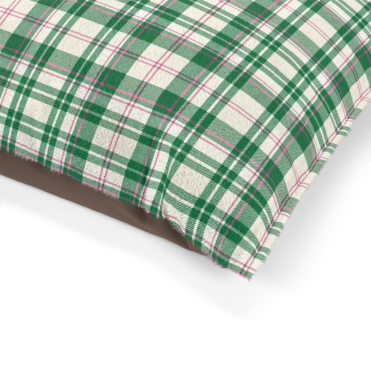 The Dog Mom Club Tartan Dog Bed