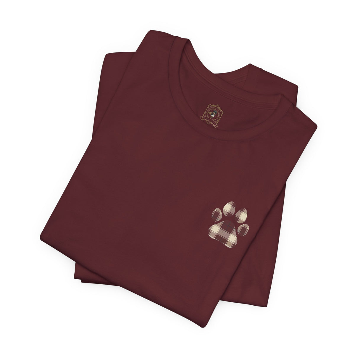 Country Estate Collection Plaid Paw Print Tee