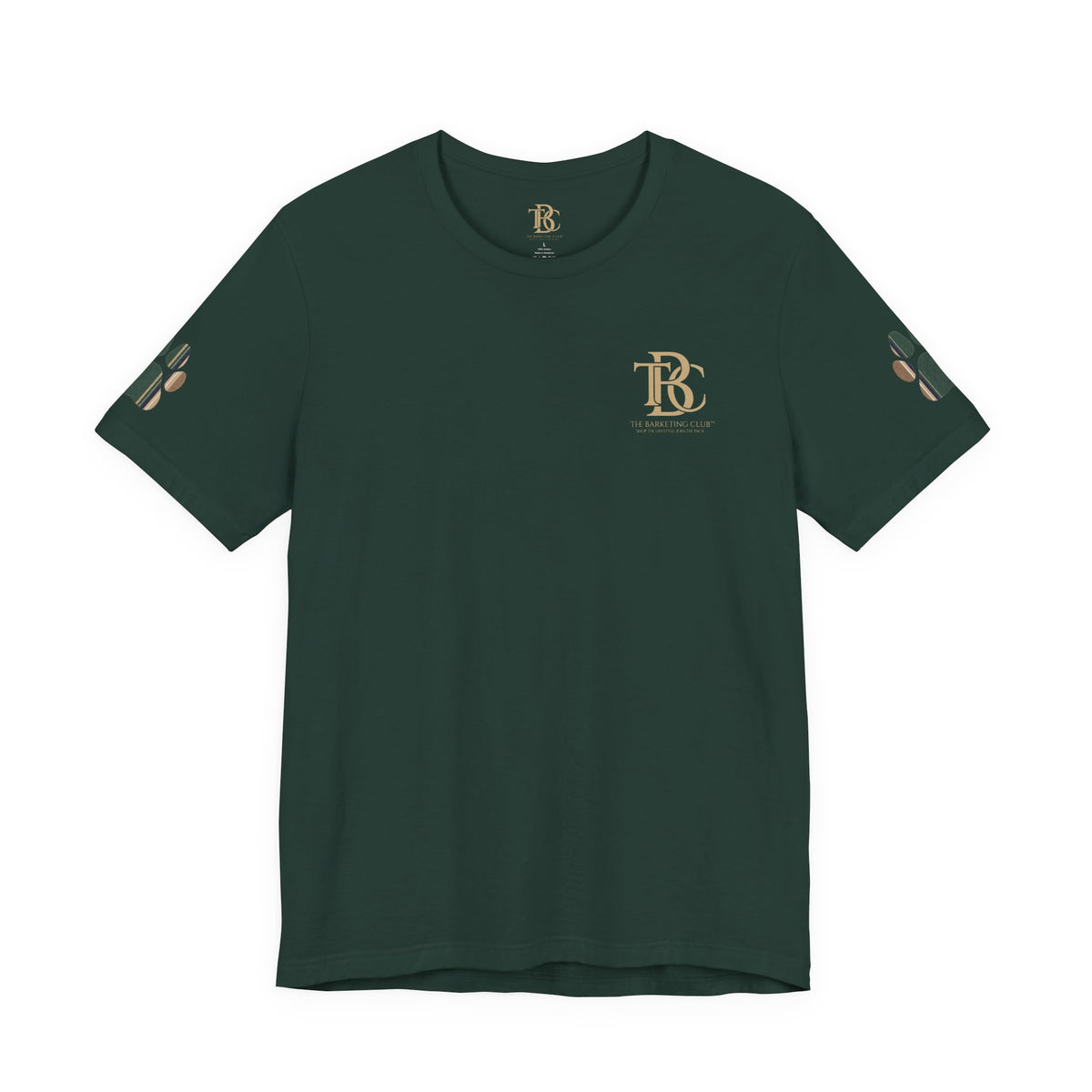 The Barketing Club Crest Tee | Forest | Navy
