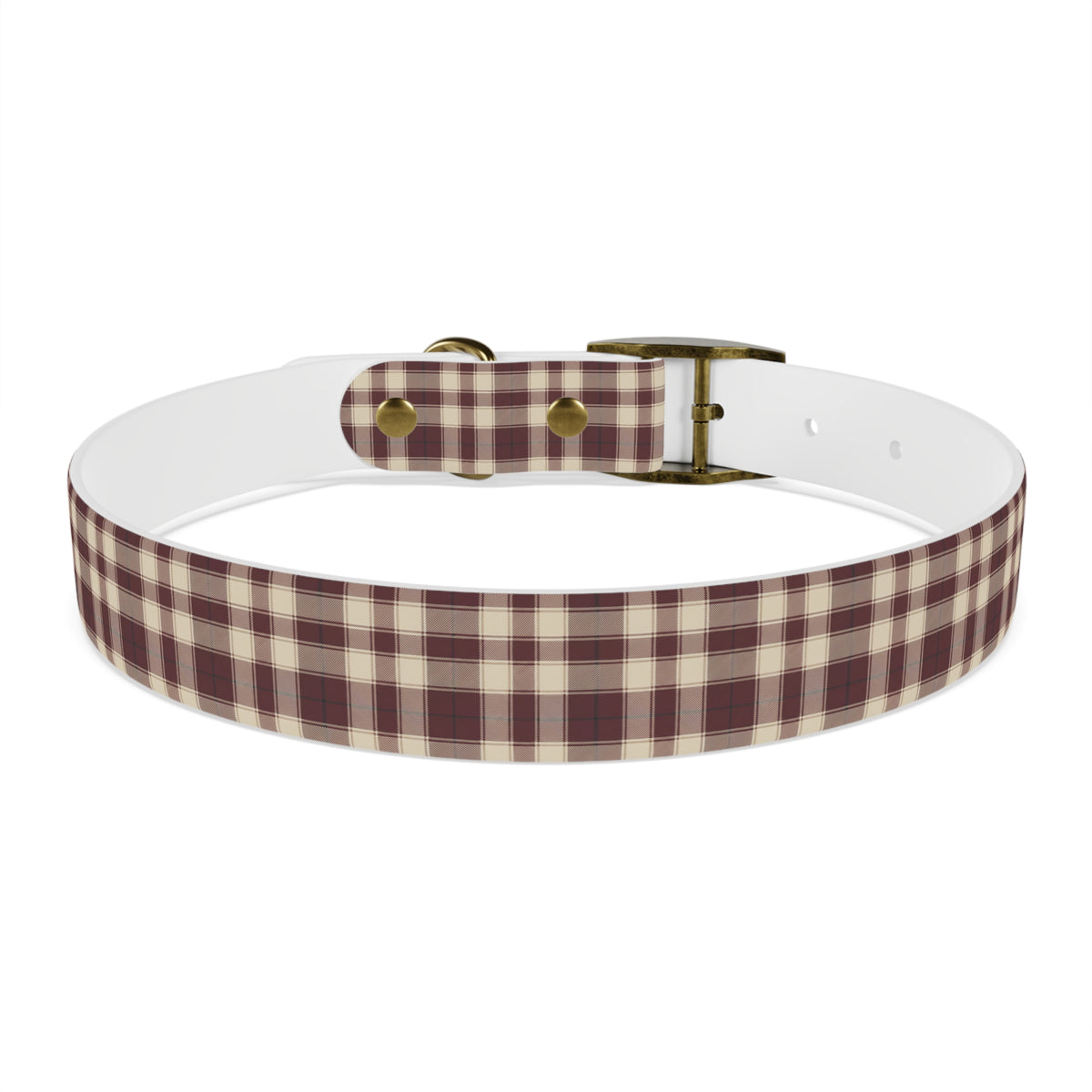Plaid Dog Collar - Maroon | Country Estate Collection