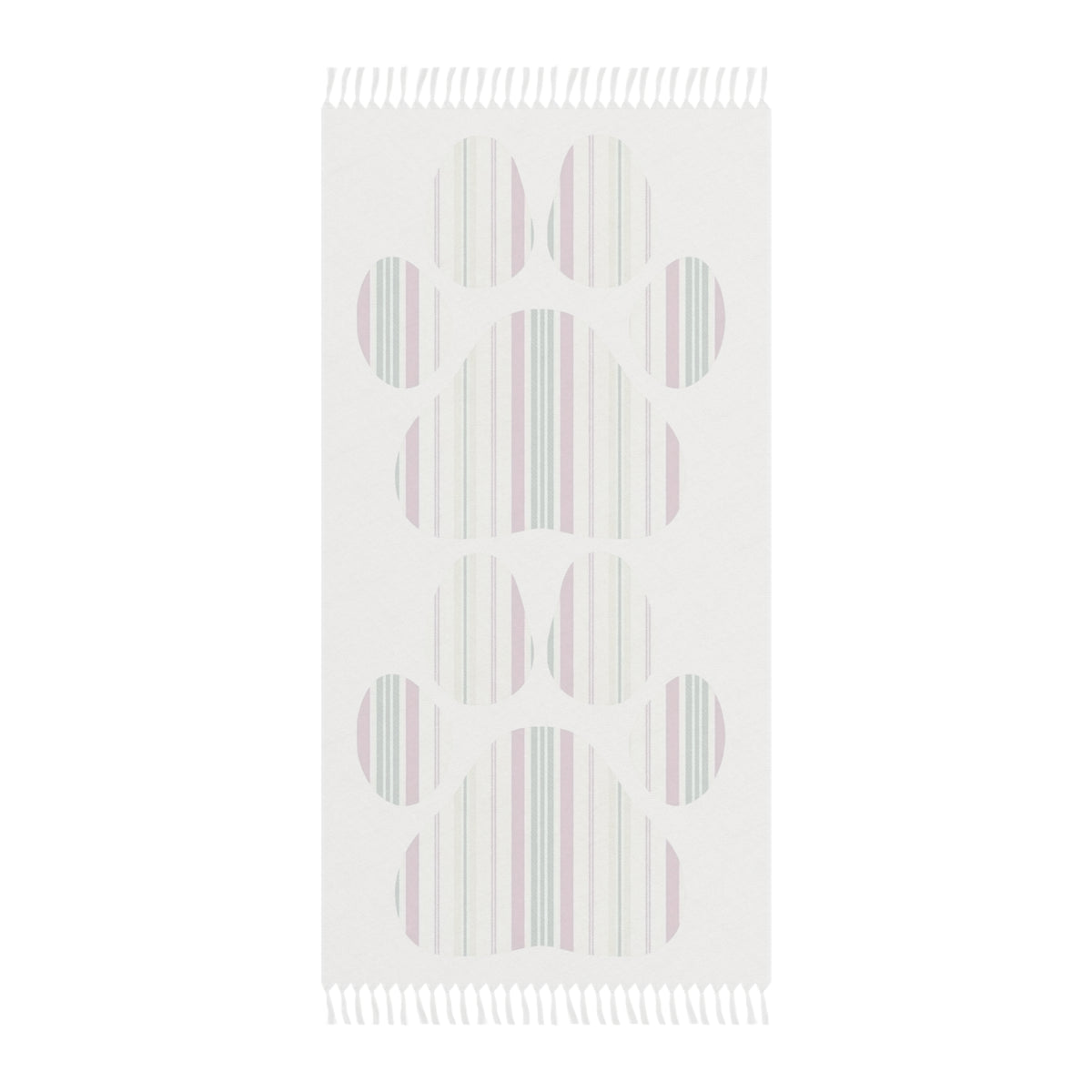 The Dog Mom Club Paw Print Beach Blanket