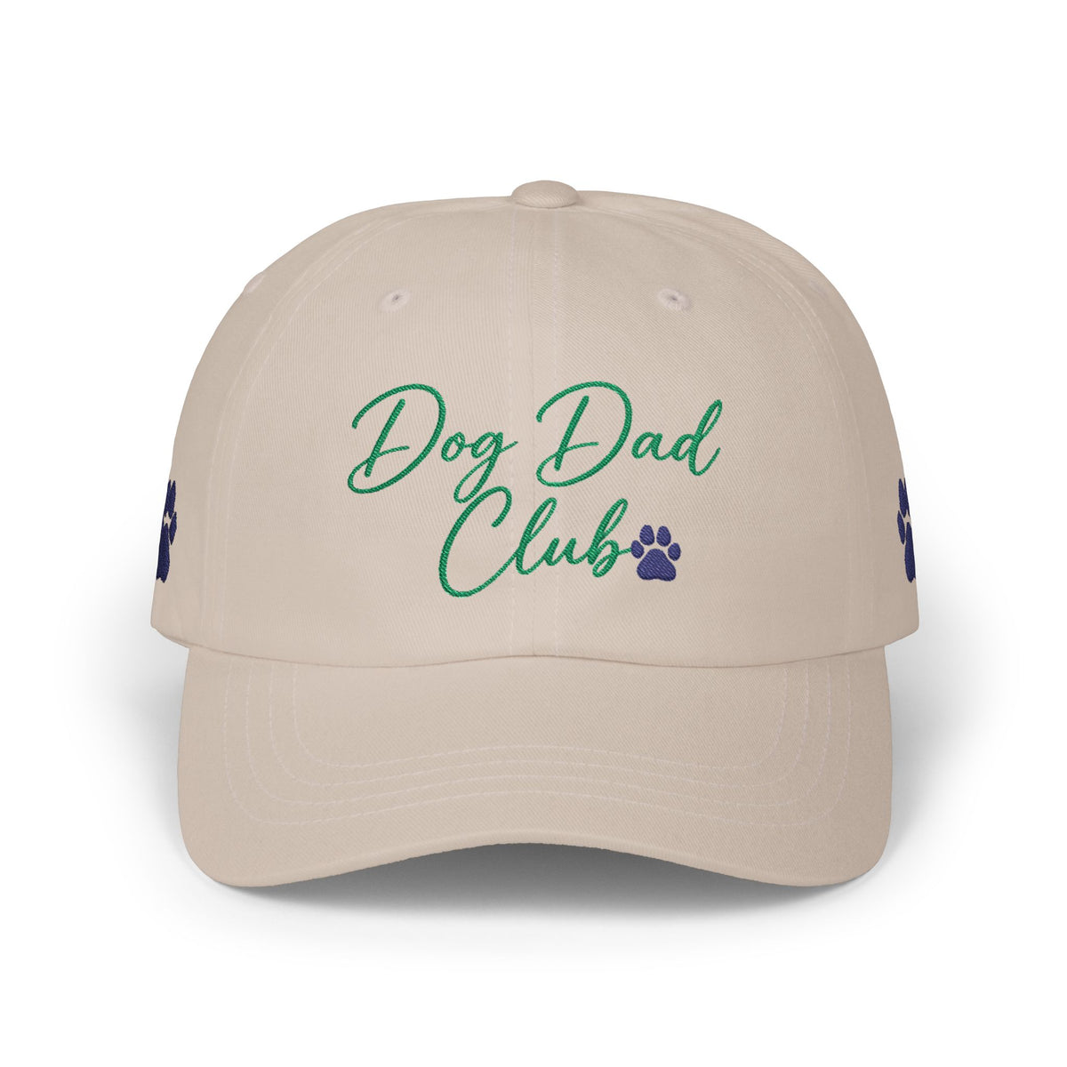 The Dog Dad Club Embroidered Cap | Stone