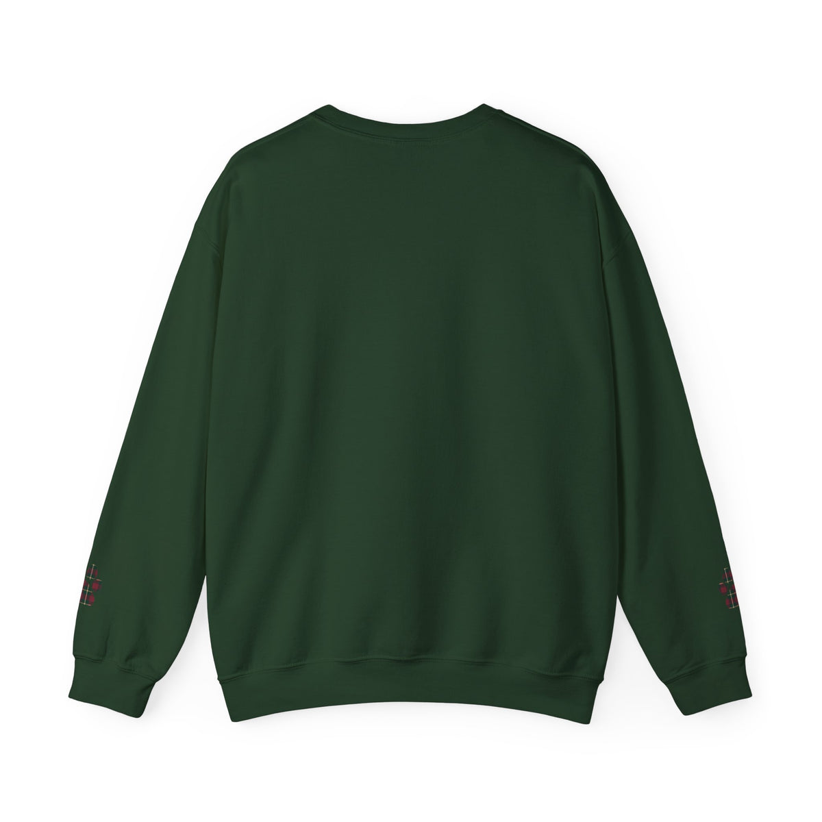 Cavalier King Charles Spaniel Holiday Portrait Sweatshirt | Forest Green | Garnet