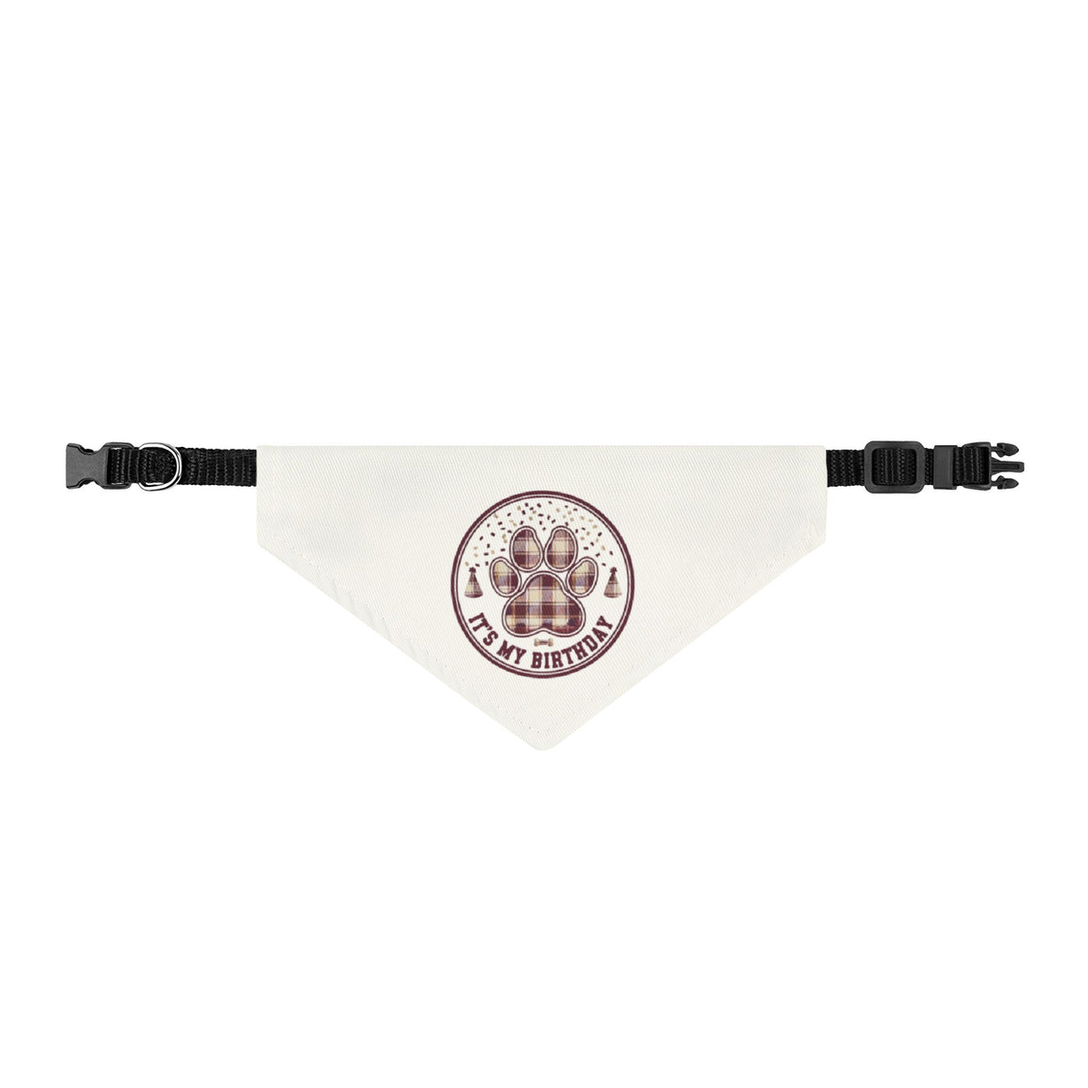 It's My Birthday Clip On Bandana | Maroon