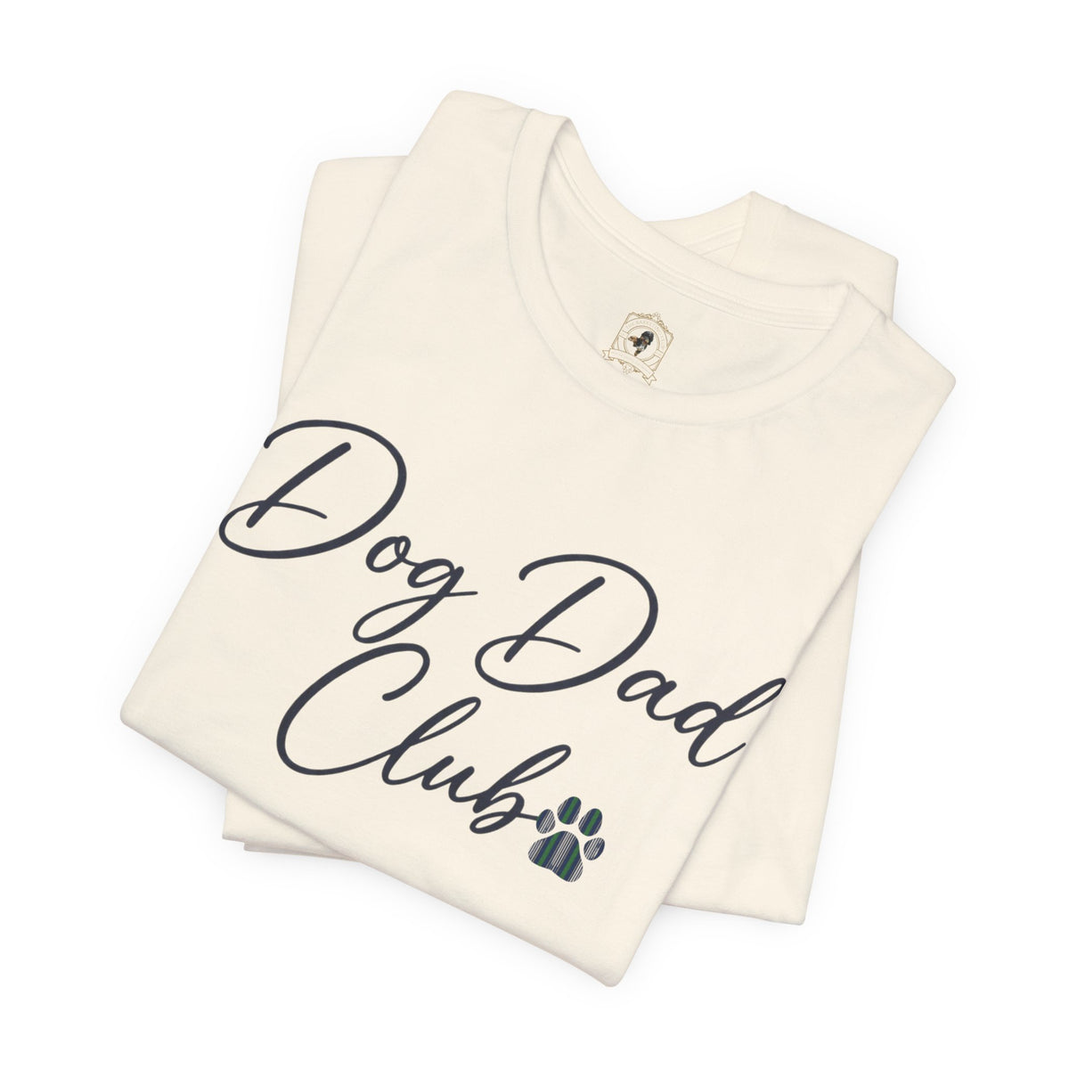 The Dog Dad Club Tee | Navy & Natural