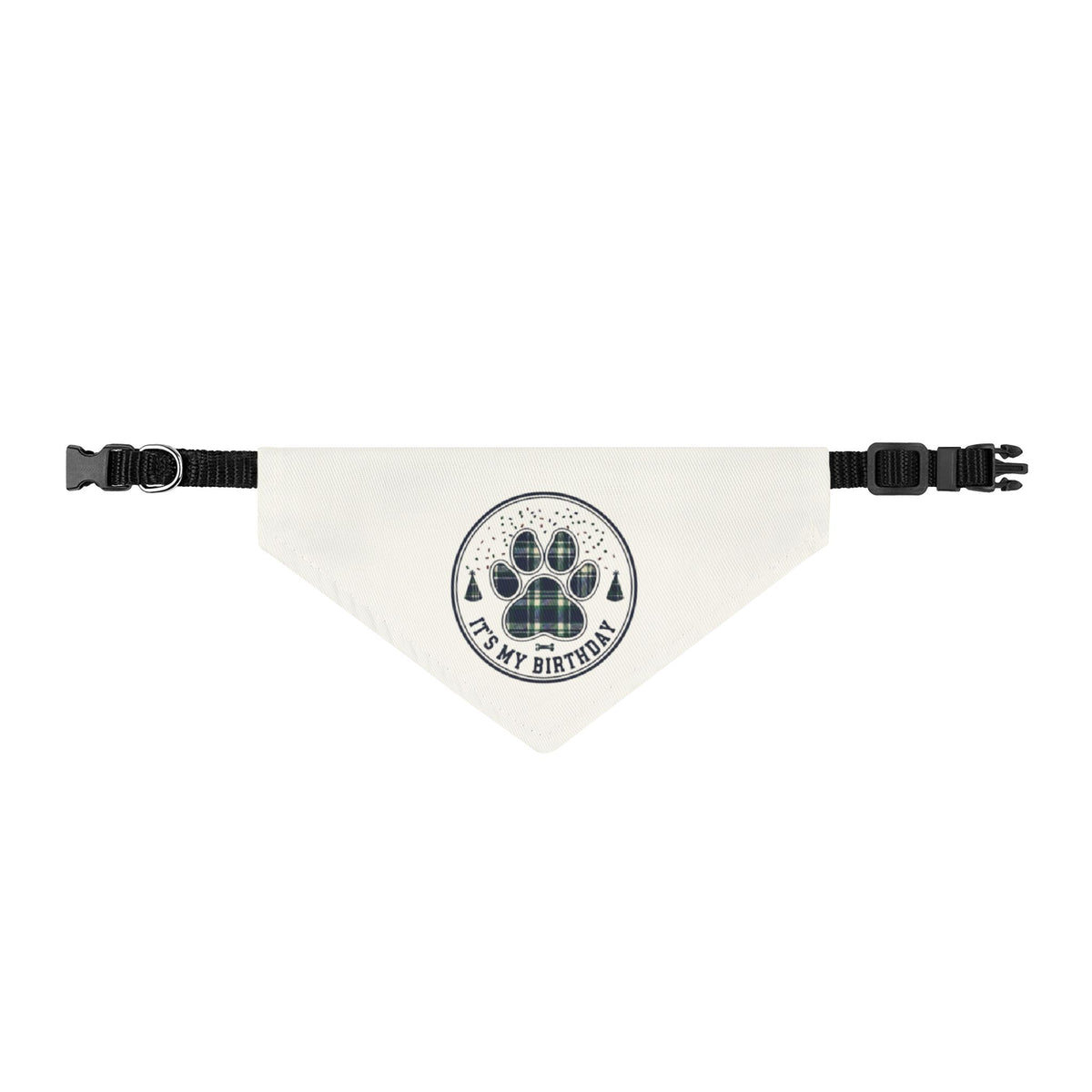 It's My Birthday Clip On Bandana | Navy