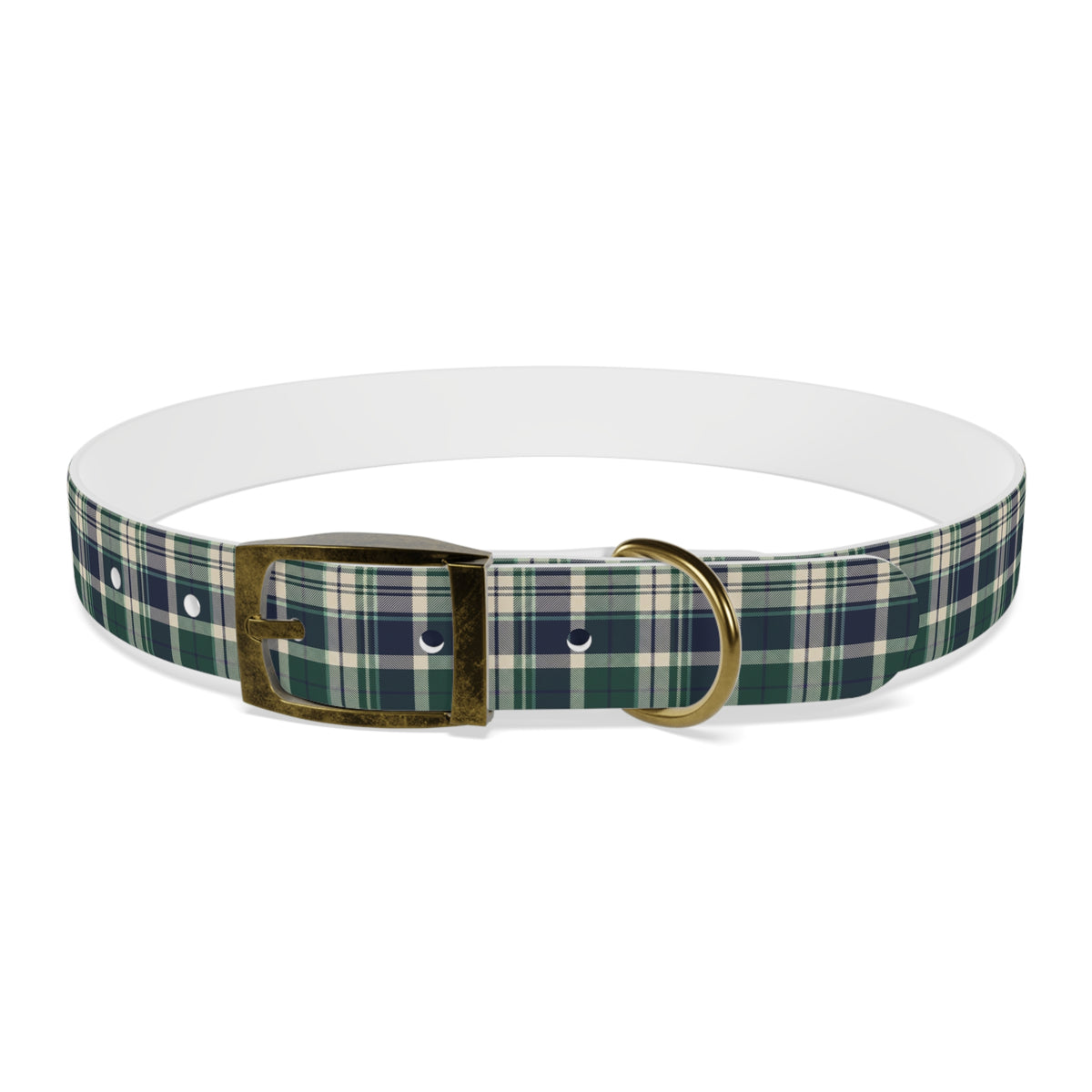 Plaid Dog Collar - Navy | Country Estate Collection