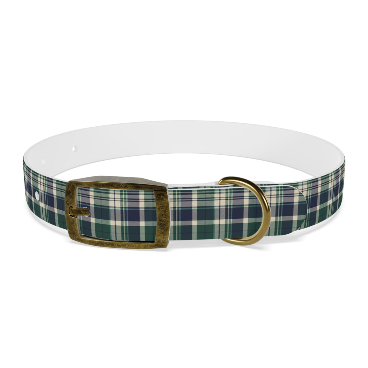 Plaid Dog Collar - Navy | Country Estate Collection