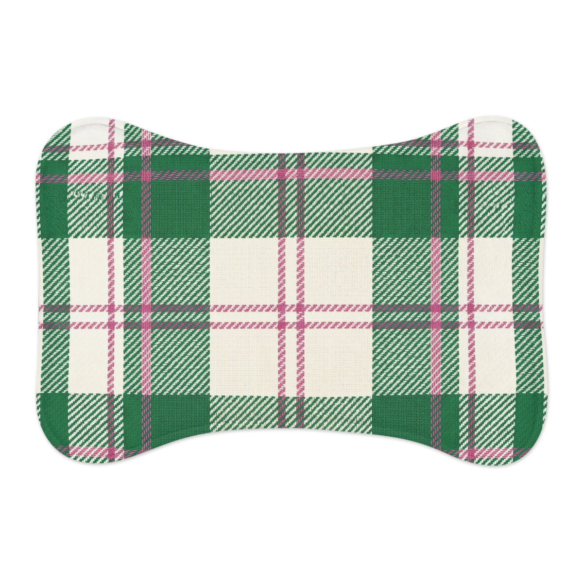 The Dog Mom Club Tartan Feeding Mat