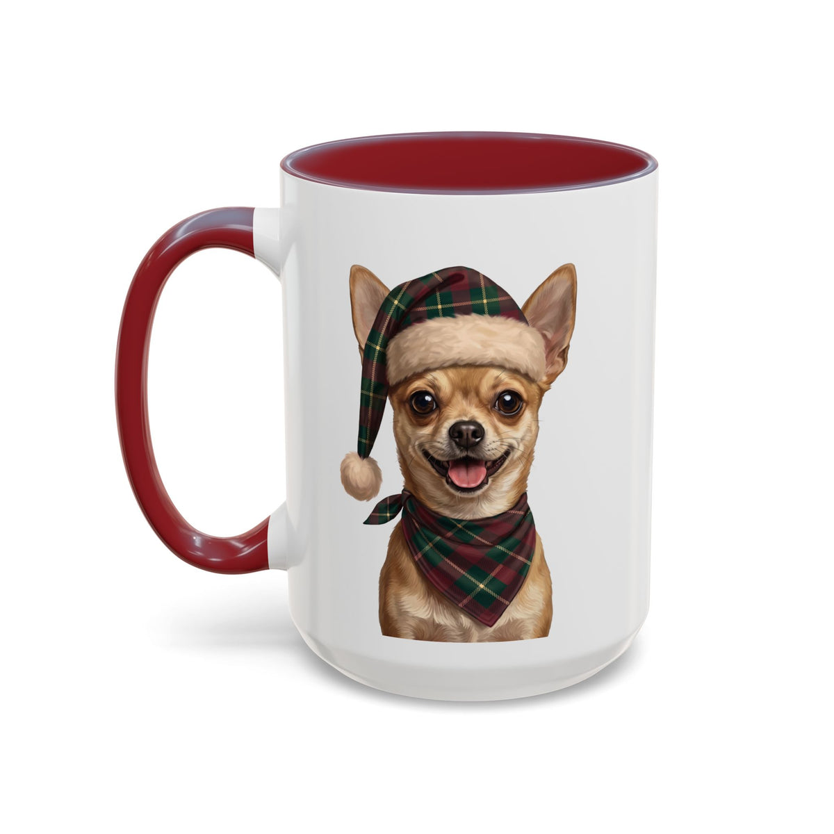 Chihuahua Holiday Mug | Maroon | 15oz