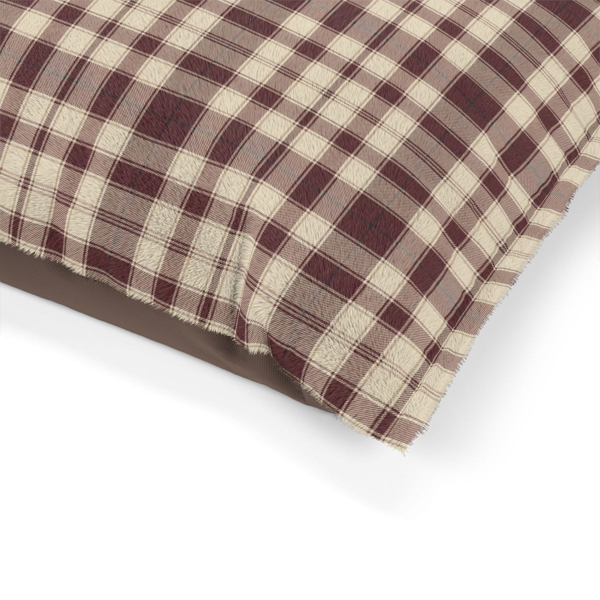 Plaid Dog Bed | Maroon | Country Estate Collection