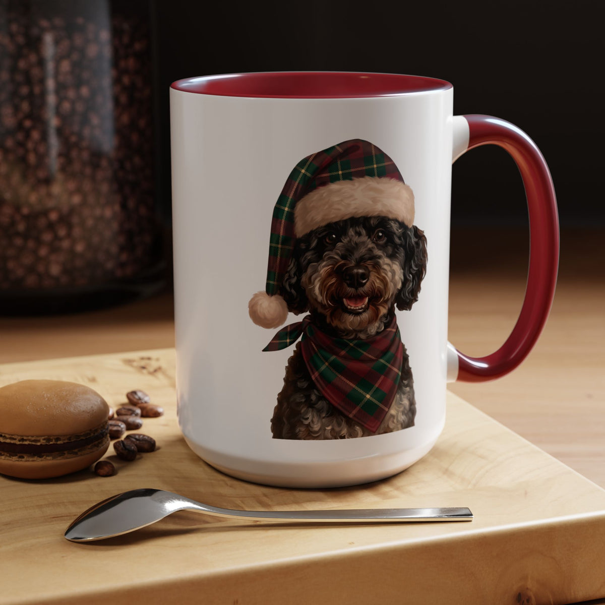 Jazzy Doodle G. Holiday Mug | Maroon | 15oz